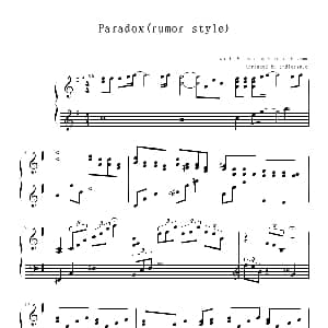 Paradox 钢琴谱 W inds