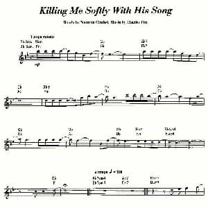 萨克斯谱 | Killing Me Softly With His Song