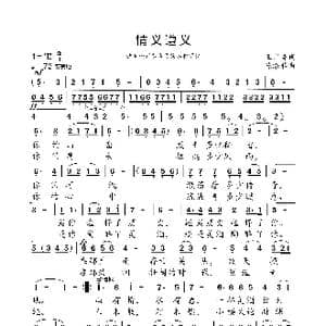 情义遵义_歌曲简谱_词曲:王广鲁 陈涤非