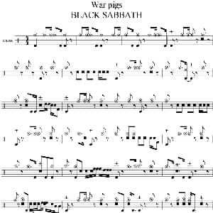 Black Sabbath War pigs 爵士鼓谱