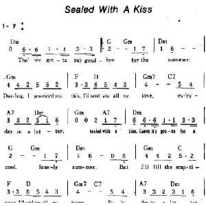 Sealed With A Kiss 美国 _外国歌谱