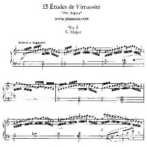 15 Etudes de Vortuosite Op.72 钢琴谱 莫里兹 莫什科夫斯基