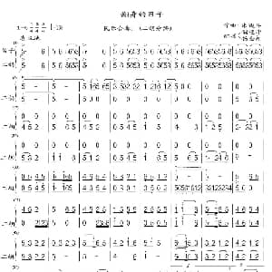 二胡谱 | 翻身的日子 民乐合奏 二胡分谱 朱践年配器储望华 扬金相