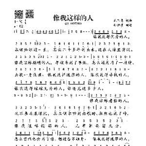 像我这样的人_歌谱投稿_词曲:毛不易 毛不易