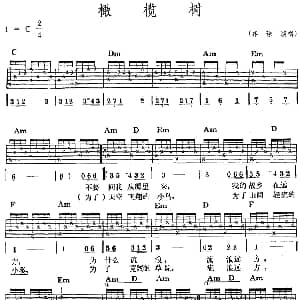 民族吉他弹唱 橄榄树 吉他谱 齐豫