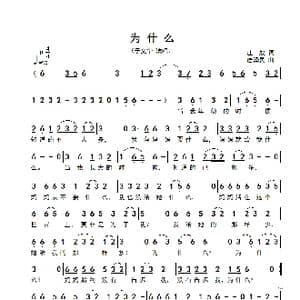 为什么_歌谱投稿_词曲:庄奴 唐泽民