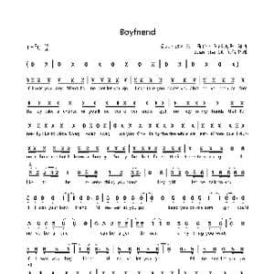Boyfriend_歌曲简谱_词曲:迈克 波斯纳等 马修 马斯托等