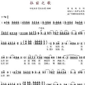 拉兹之歌_歌谱投稿_词曲:赛连特尔词 孟广钧翻译 桑凯尔 扎伊吉尚曲 徐徐配歌