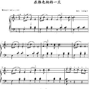 在维也纳的一天 钢琴谱 山水眩月制谱