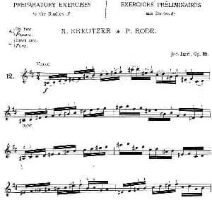 小提琴谱 | 顿特24首小提琴练习曲 作品37—12 顿特