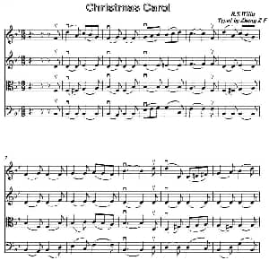 小提琴谱 | Christmas Carol 圣诞颂歌 四重奏 Willis
