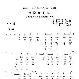 你爱有多深_歌曲简谱