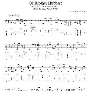 tommy emmanuel ol' brother hubbard version 2 吉他谱