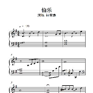 伯乐 钢琴谱