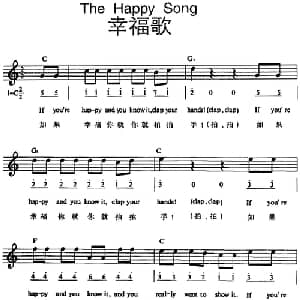 The Happy Song_外国歌谱