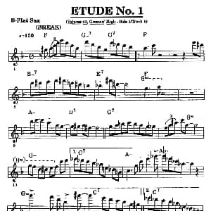 萨克斯谱 | ETUDE No.1 高音萨克斯超吹练习曲