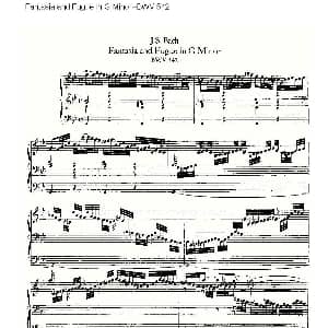 Fantasia and Fugue in G Minor BWV 542 管风琴谱 ohann Sebastian Bach 德 约翰 塞巴斯蒂安 巴赫