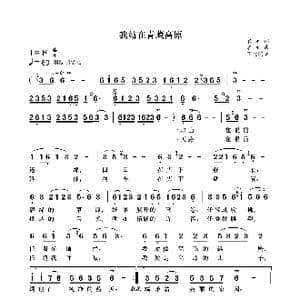 我站在青藏高原_歌曲简谱_词曲:袁龙 袁龙