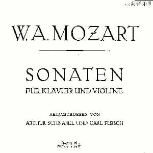 小提琴谱 | Mozart Violin Sonata No.3, KV. 306 第三小提琴奏鸣曲 奥 莫扎特
