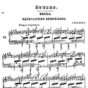 Douze Etudes de Salon Op.5 钢琴谱 阿道夫 冯 亨赛尔特