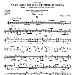 萨克斯谱 | Guy Lacour 50 首萨克斯练习曲之26 Guy Lacour