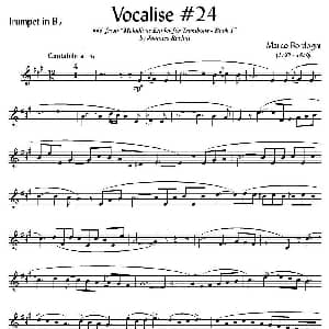 Bordogni Vocalise #24 小号 Marco Bordogni