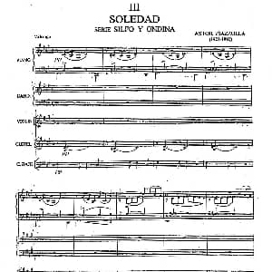 手风琴谱 | 孤独 五重奏 皮亚佐拉