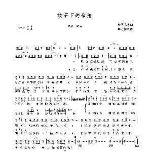 放不下的牵挂_歌曲简谱_词曲:晓喜儿 晓喜儿