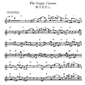 电子琴谱 | 快乐的农夫 德 舒曼