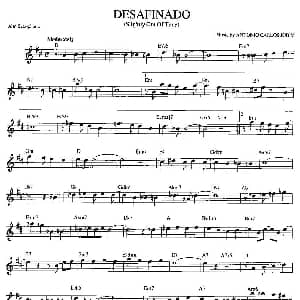 萨克斯谱 | DESAFINADO