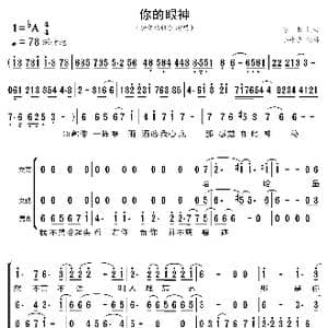 你的眼神_歌曲简谱_词曲:苏来 苏来