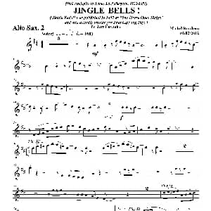 萨克斯谱 | JINGLE BELLS！ 第二中音萨克斯分谱