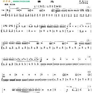 赛马_歌曲简谱_词曲: 黄海怀