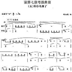 笛箫七级考级曲目 布谷鸟来了 胡结续