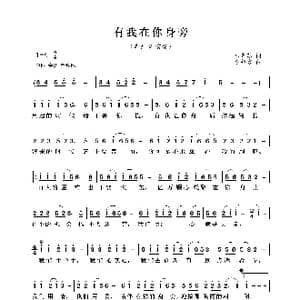 有我在你身旁_歌曲简谱_词曲:张肖苏 李绍章