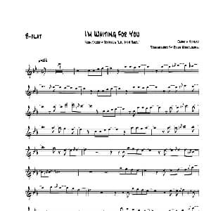 萨克斯谱 | Im Waiting For You 次中音萨克斯