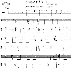 风之甬道 吉他谱 久石让