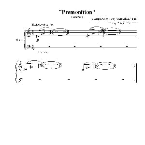 Premonition 钢琴谱