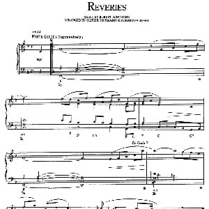 Reveries 钢琴谱