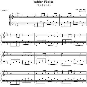 Valder Fields 钢琴谱 Tamas Wells曲 文武贝