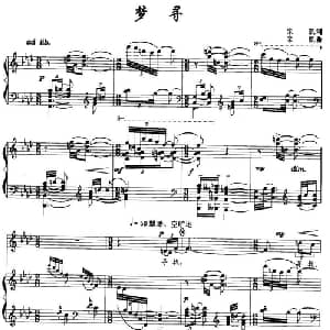 梦寻_美声唱法乐谱_词曲:栾凯 栾凯