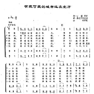 ​73有座可爱的城市远在北方 俄罗斯 _外国歌谱_词曲:维 古谢夫 季 赫连尼柯夫