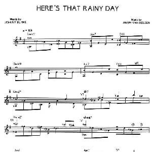 HERE'S THAT RAINT DAY 吉他谱 爵士系列古典吉他改编曲