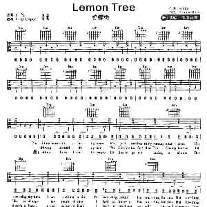 柠檬树 吉他谱 傻瓜花园