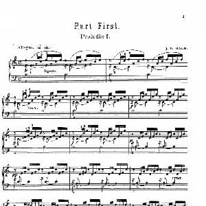 巴赫 平均律钢琴曲集 The Well Tempered Clavier 钢琴谱 Johann Sebastian Bach