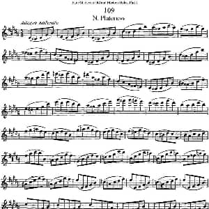 长笛曲谱 | 斯勒新老风格长笛练习重奏曲 第一部分 NO.109 NO.111 Siegfried Thiele S. 斯勒