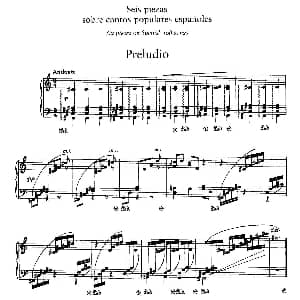 Six Pieces on Spanish Folksongs H.125 钢琴谱 恩里克 格拉那多斯 Enrique Granados