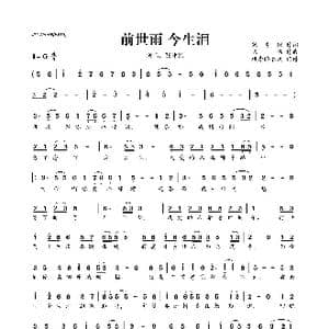 ​前世雨今生泪_歌曲简谱_词曲:宋普照 陈伟