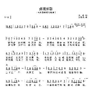 贞观长歌_歌谱投稿_词曲:朱海 王黎光