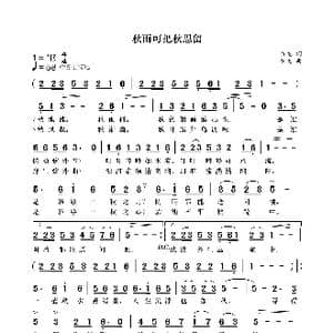 秋雨可把秋思留_歌曲简谱_词曲:袁龙 袁龙